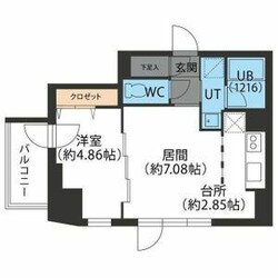 F０２２円山の物件間取画像